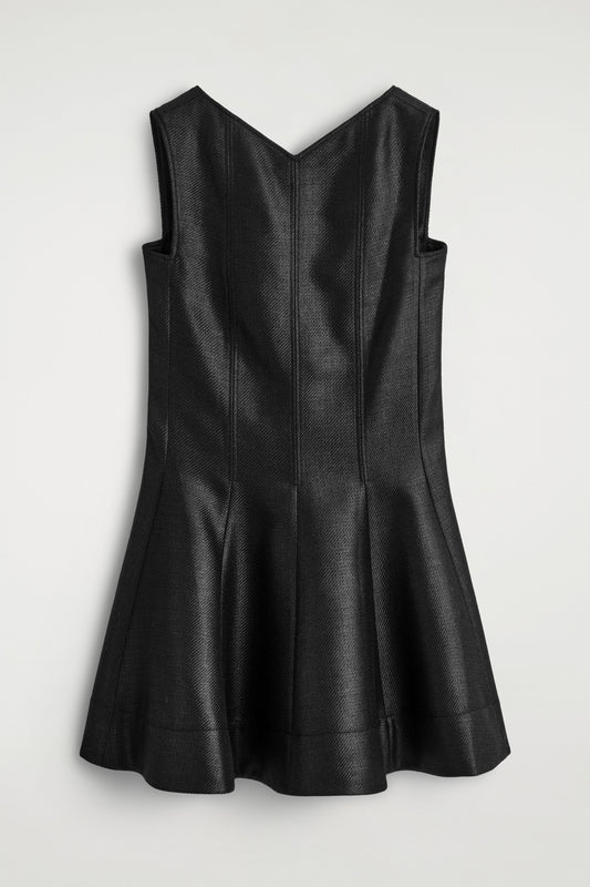 Metallic Wool-Blend Mini Dress