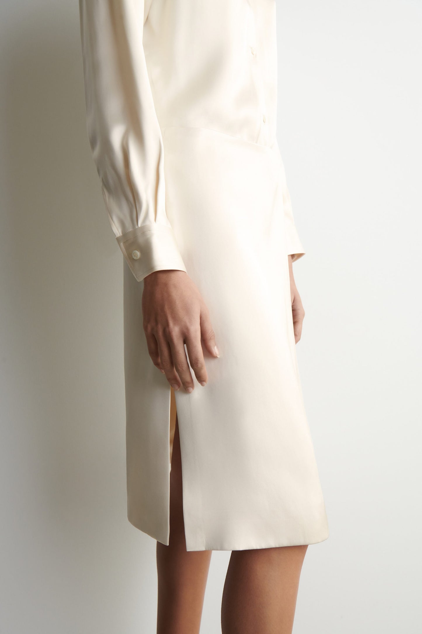 Satin Wrap Skirt