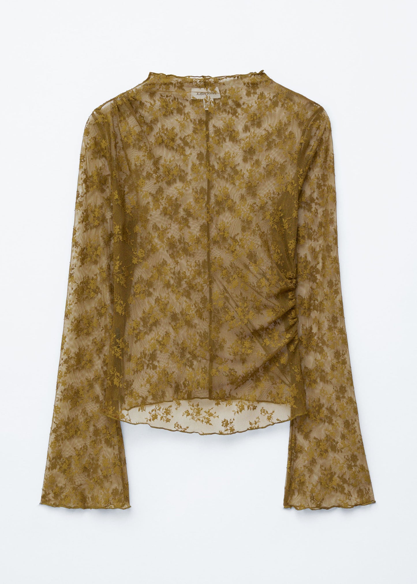 Long-Sleeve Lace Top