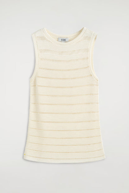Ladder-Stitch Knitted Top