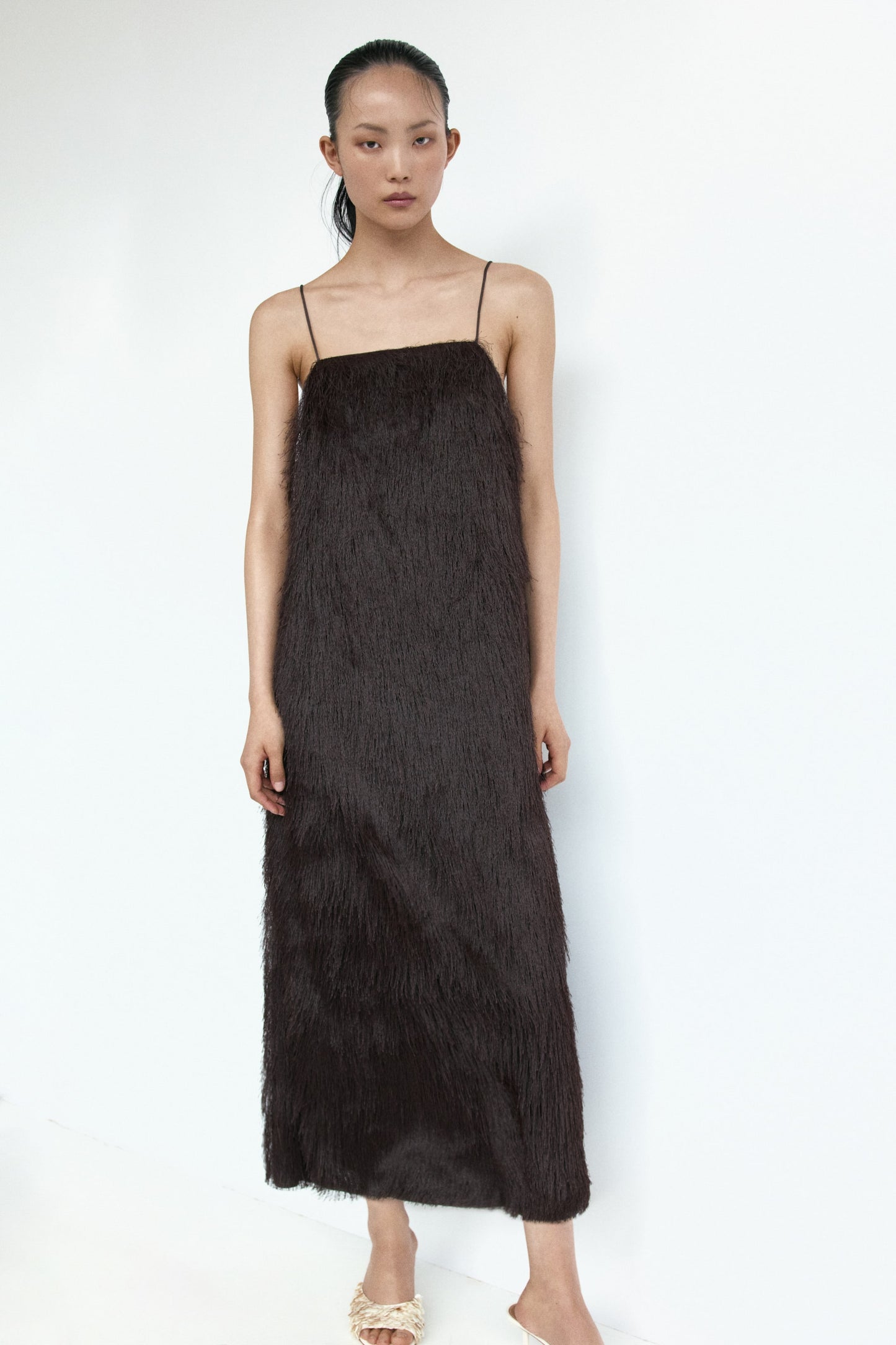 Fringed strappy dress