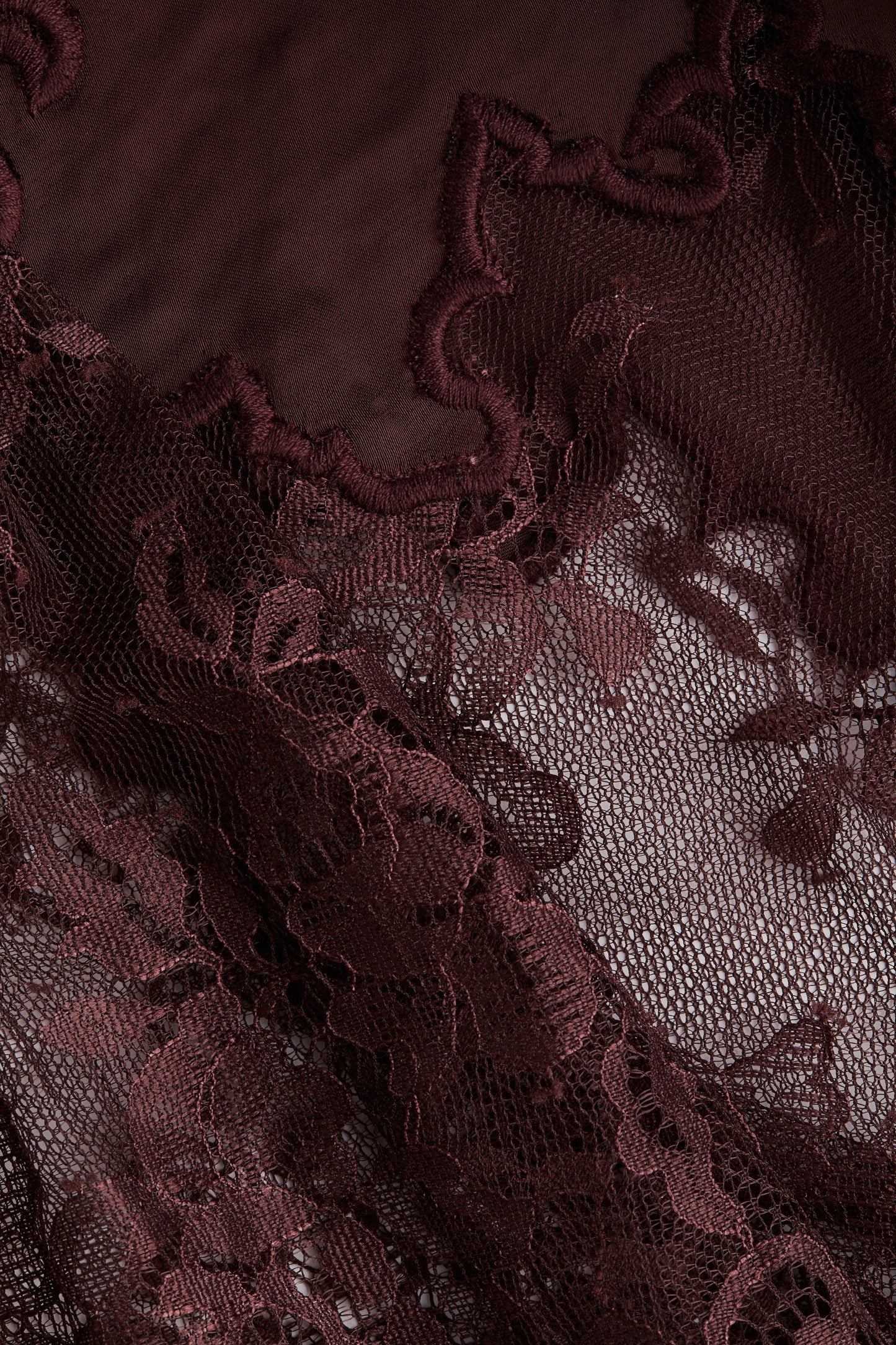 Lace-trimmed dress
