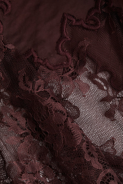Lace-trimmed dress
