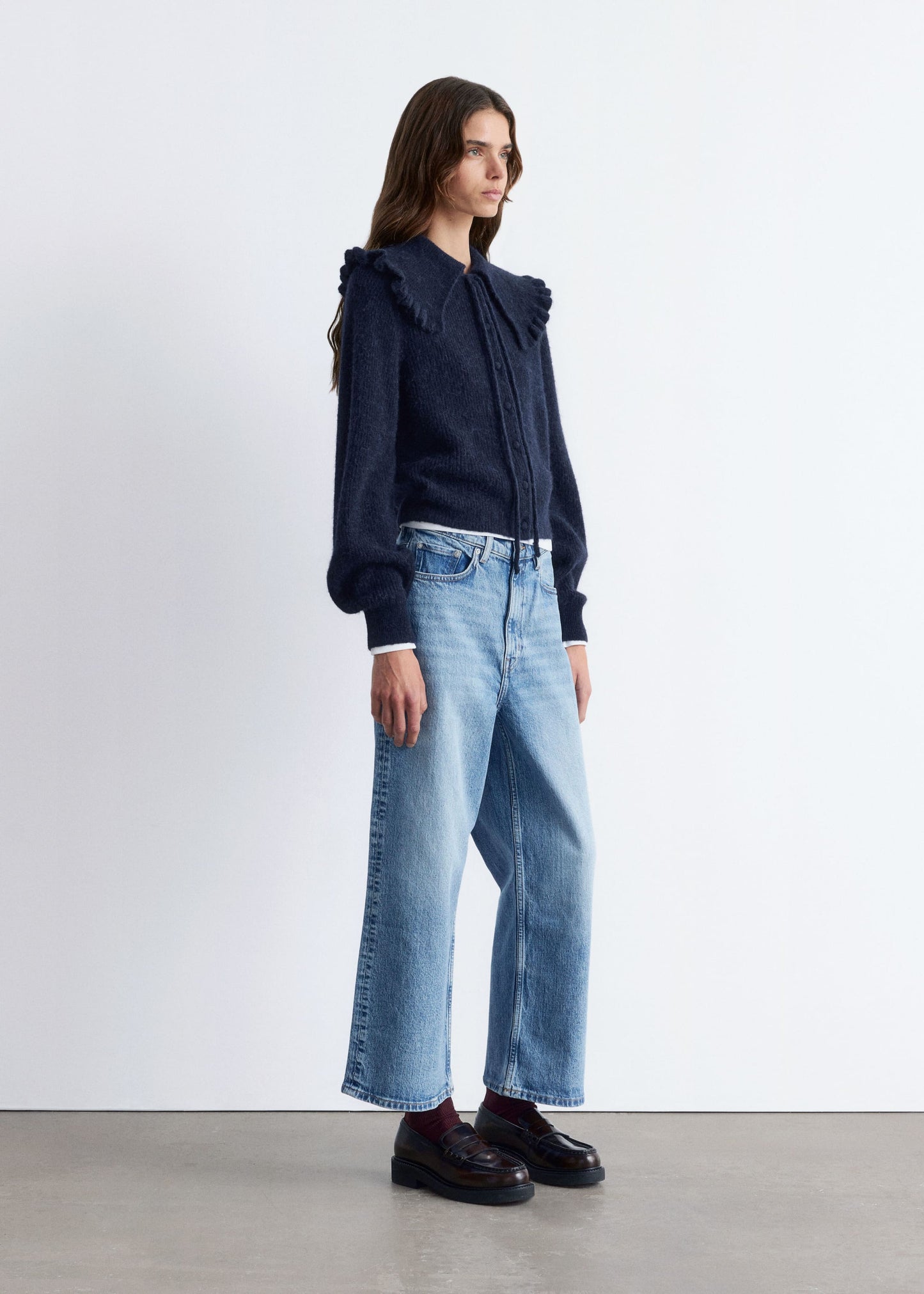 Peter Pan-collar Cardigan