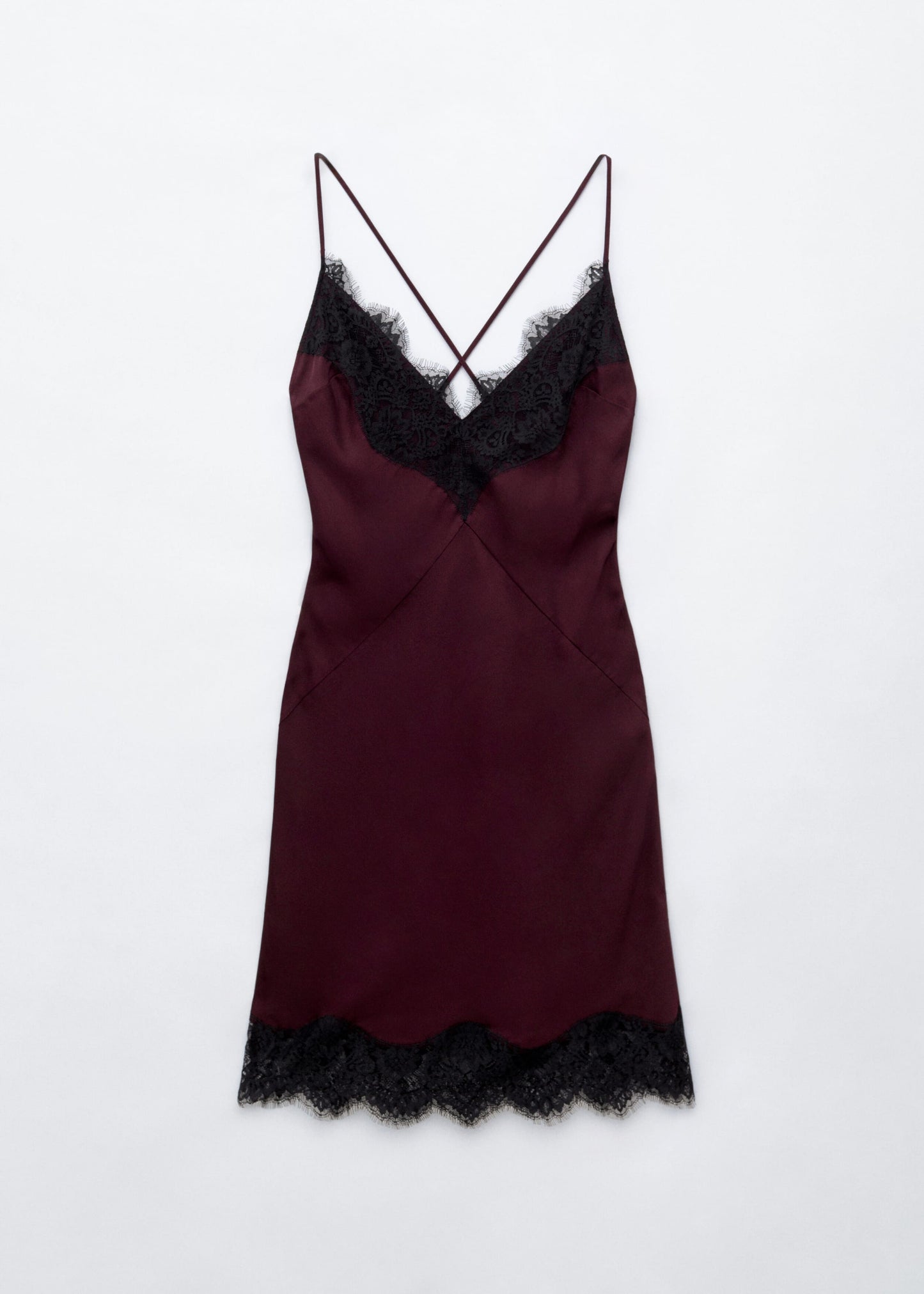 Lace Trim Slip Dress