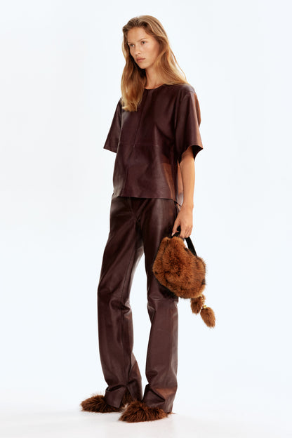 Leather T-shirt