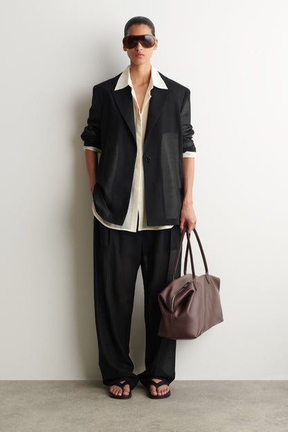 Frieze bowling bag in leather