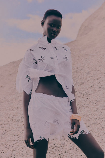 Broderie anglaise shirt