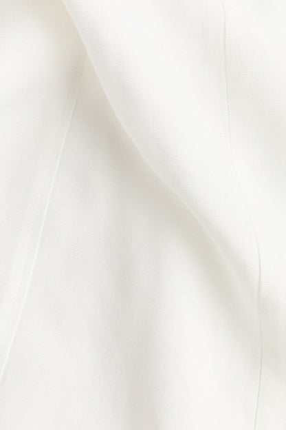Linen-blend strappy dress