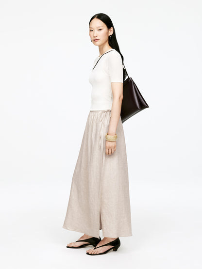 Linen Wrap Skirt
