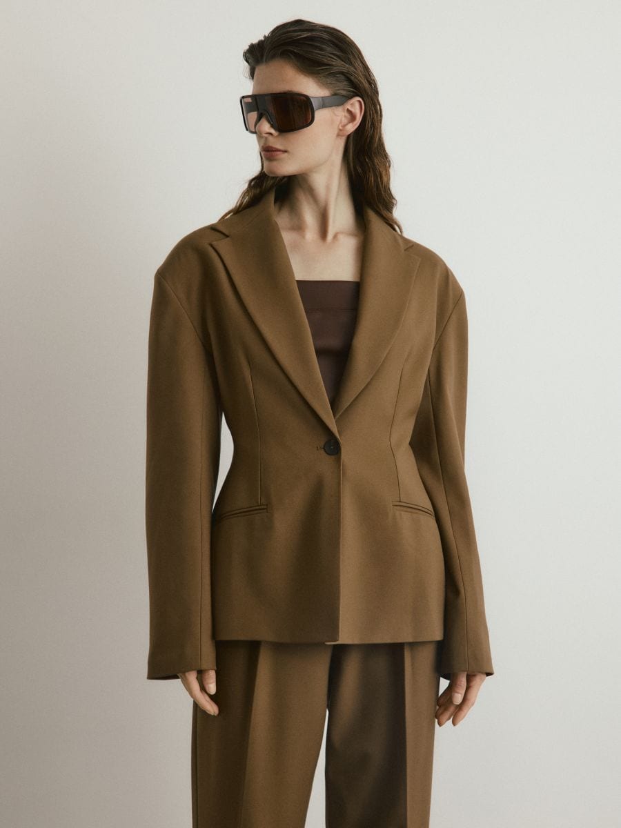 Cigarette trousers with belt