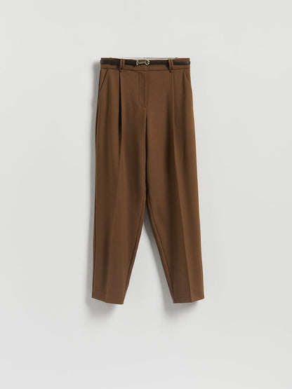 Cigarette trousers with belt