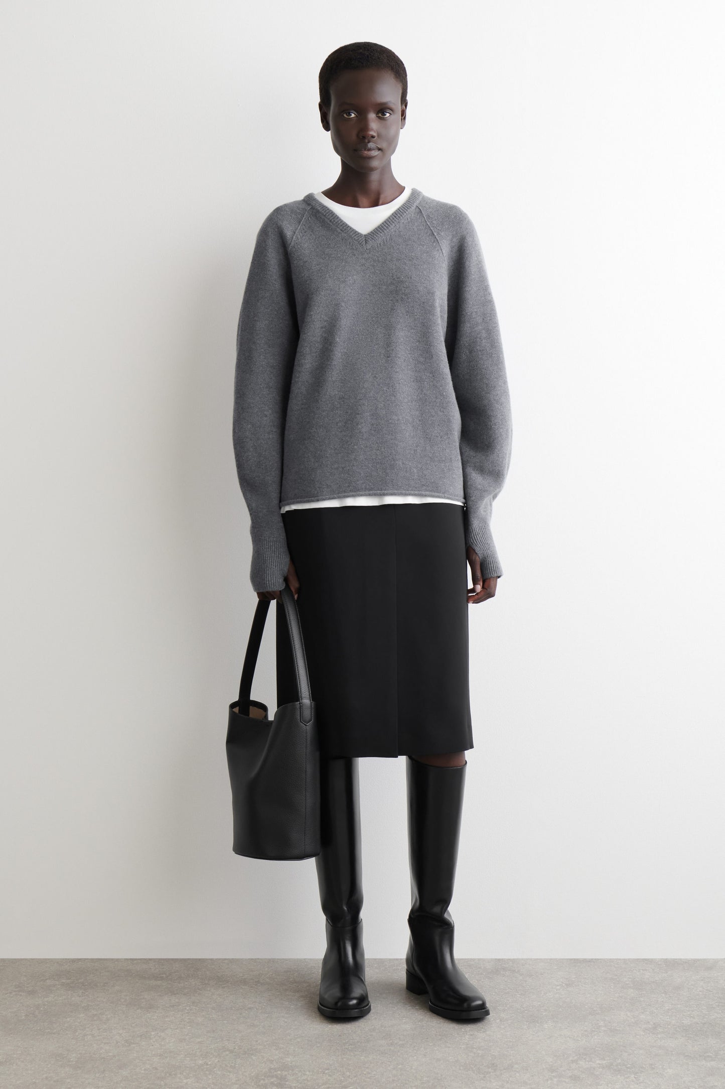 Merino Wool V-Neck Jumper