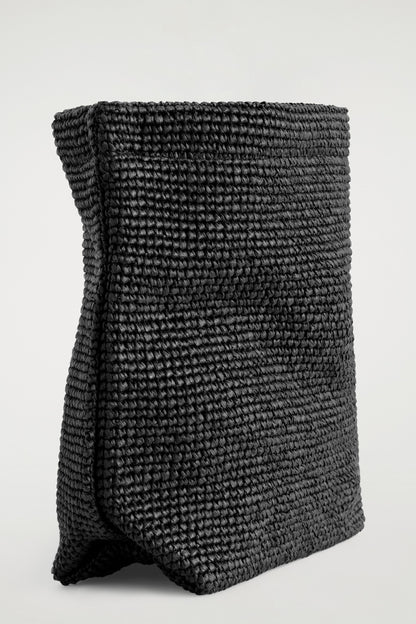 Folded Clutch Straw Bag
