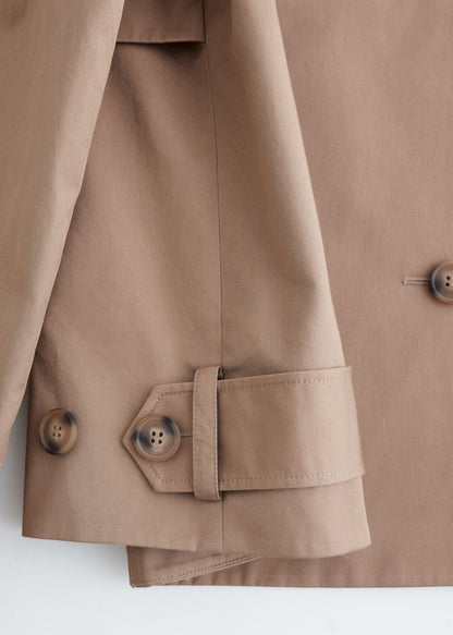 Double-Breasted Trench Jacket