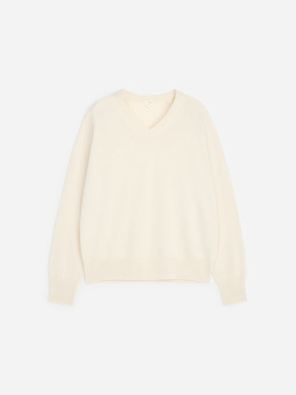 Relaxed Cashmere V-Neck Jumper