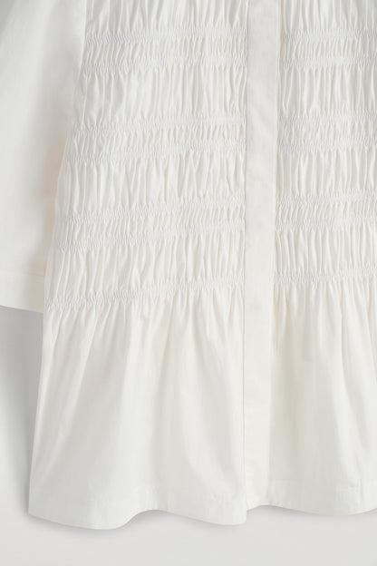 Ruched Cotton Blouse