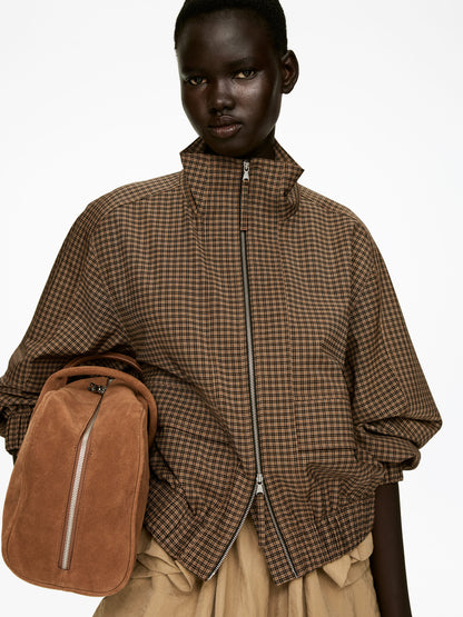 Checked Zip Jacket
