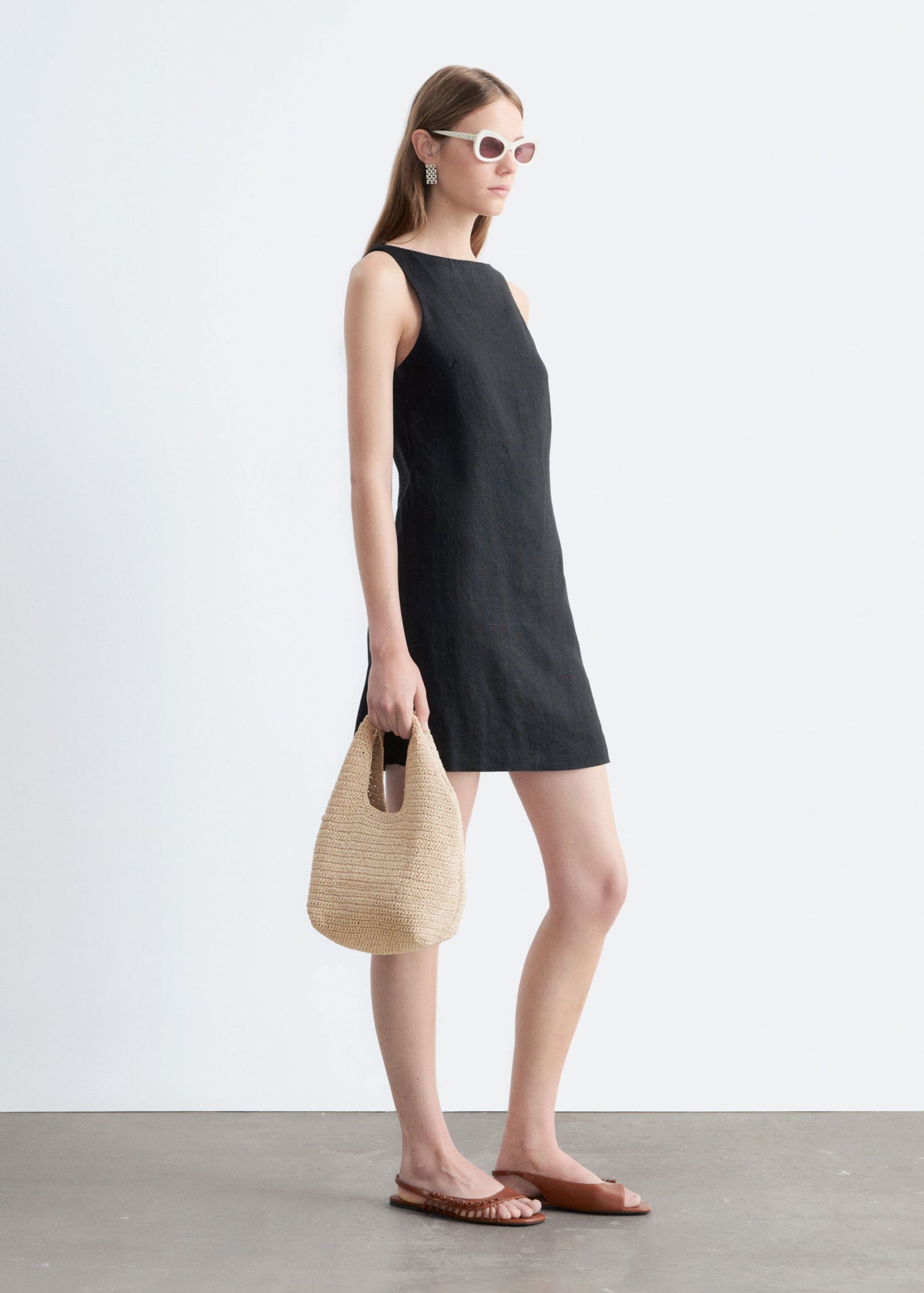 Linen Mini Dress