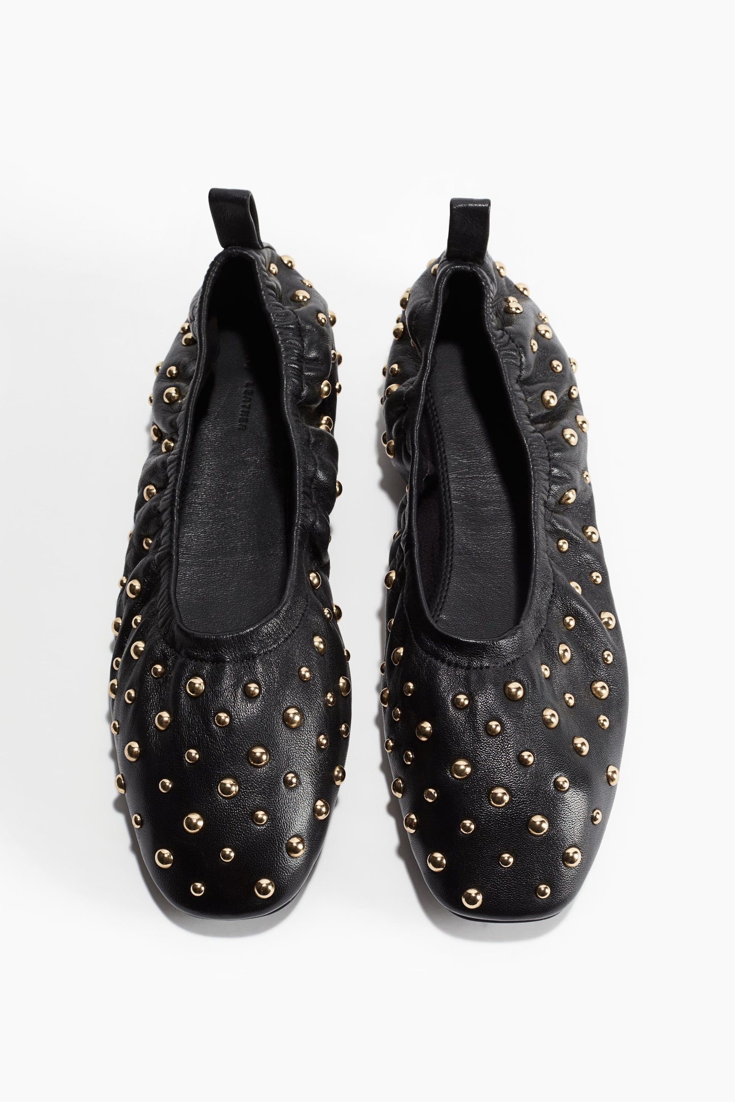 Studded ballet pumps