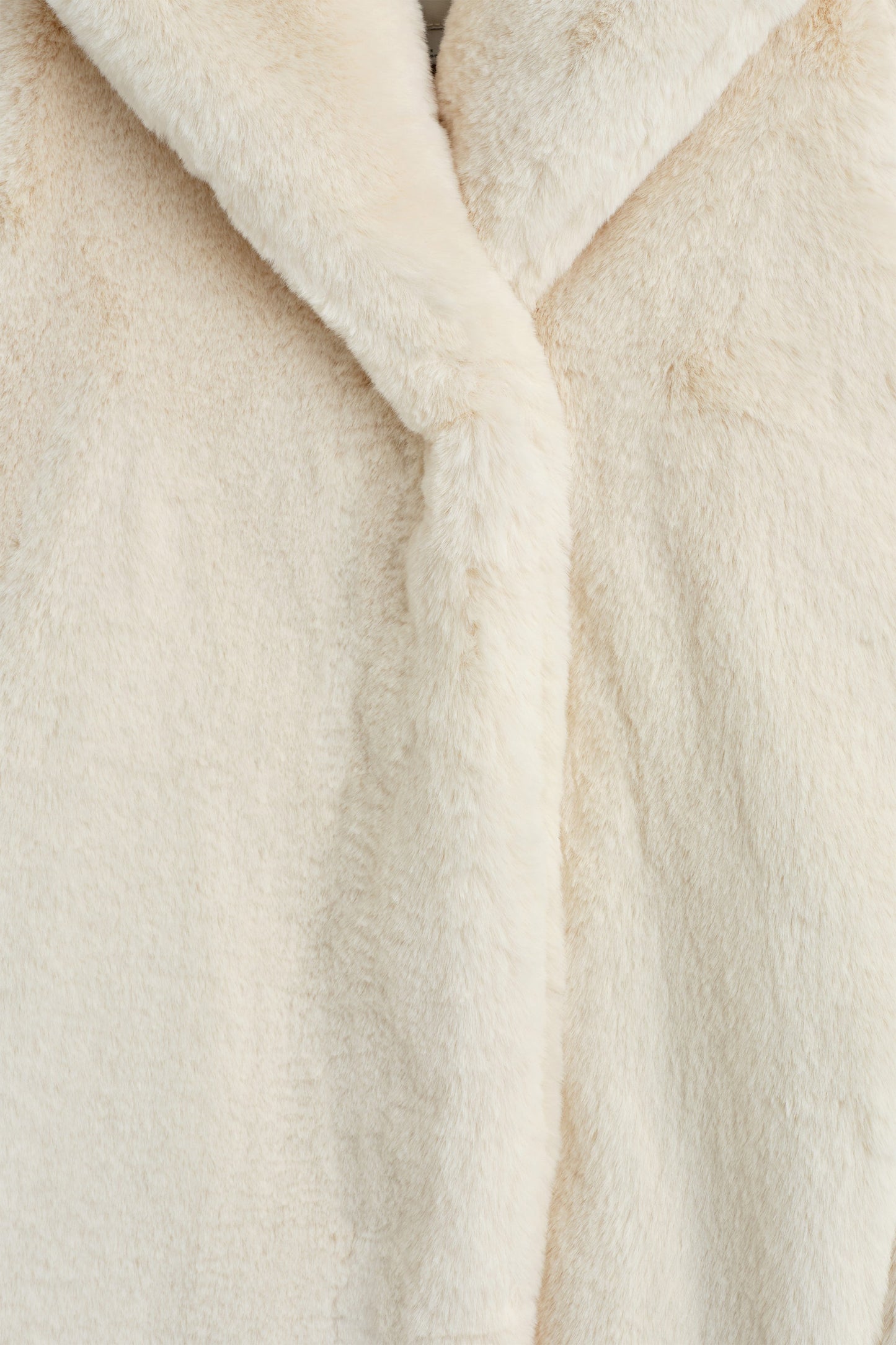 Shawl-Collar Faux Fur Jacket