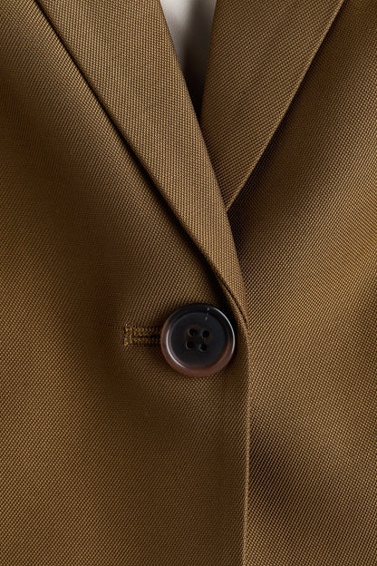 Khaki green Short-sleeved blazer