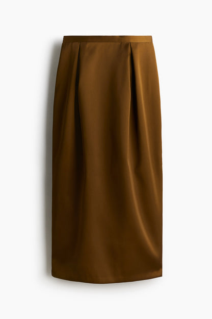 Satin tulip skirt