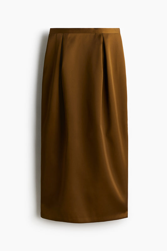Satin tulip skirt