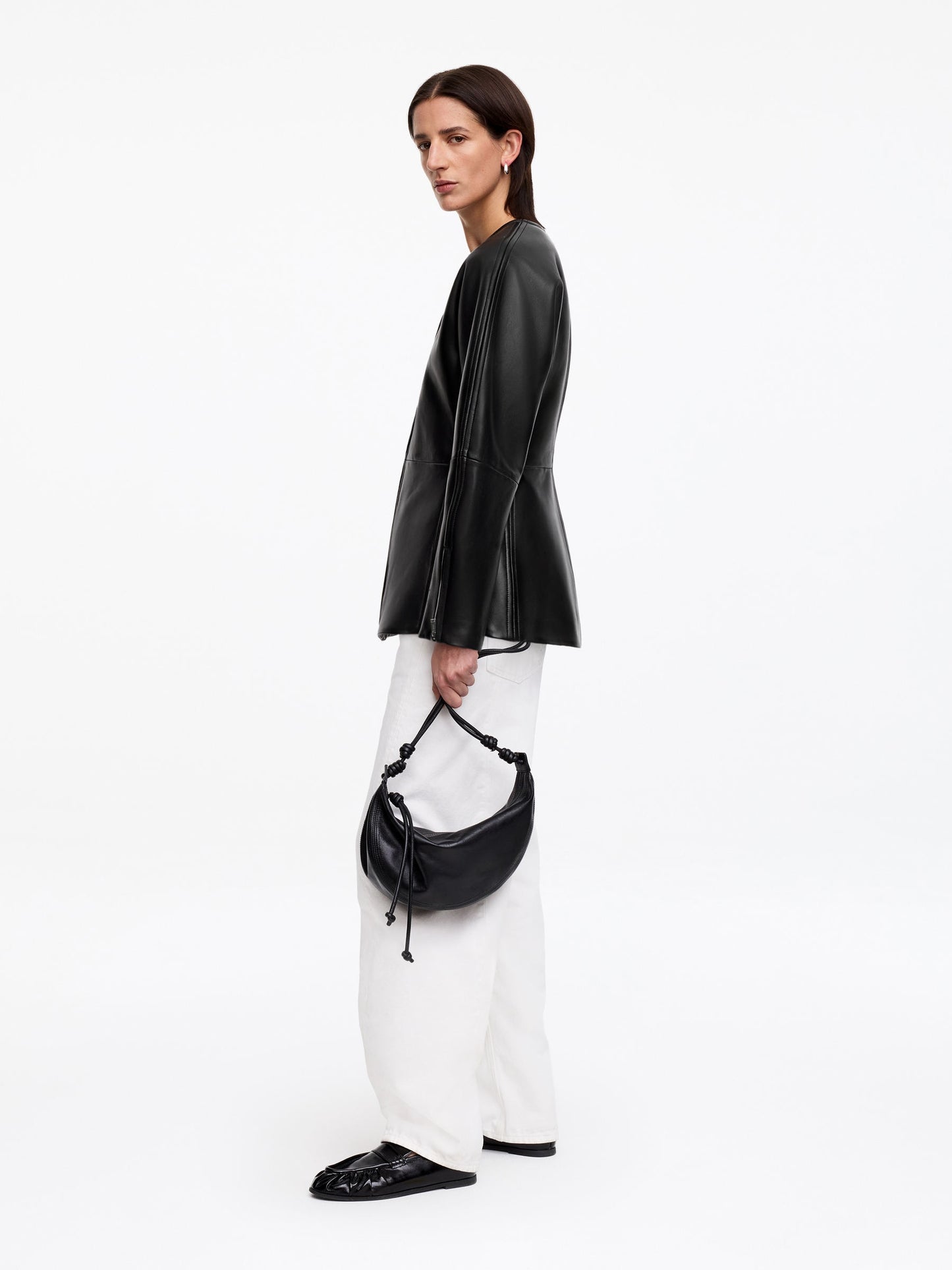 Sculptural Leather Jacket