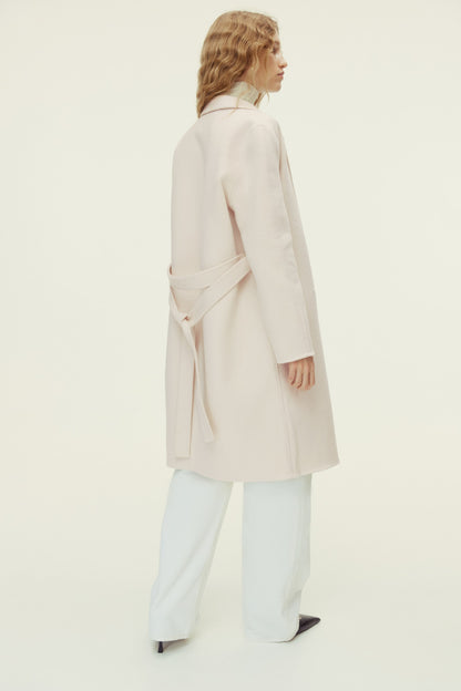 Handmade wool-blend coat