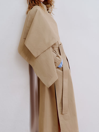 Scarf Trench Coat