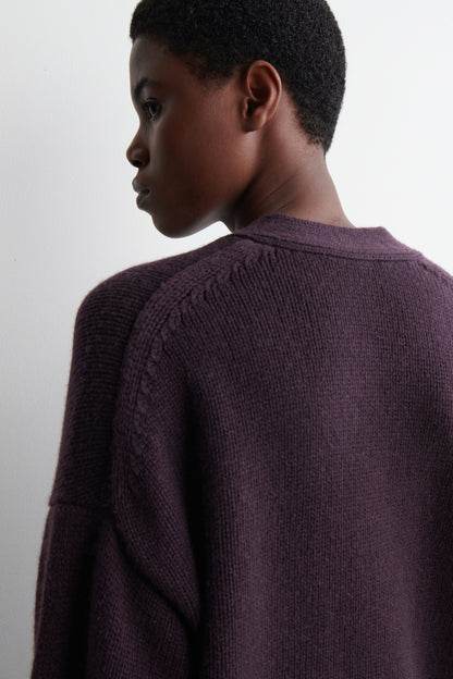 Oversized Cashmere-Blend Cardigan