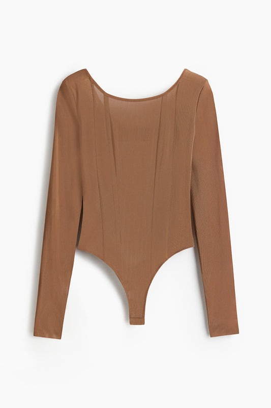 Long-sleeved mesh body