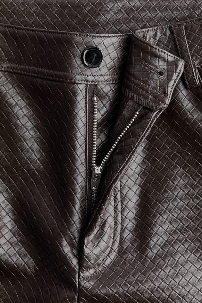 Coated trousers