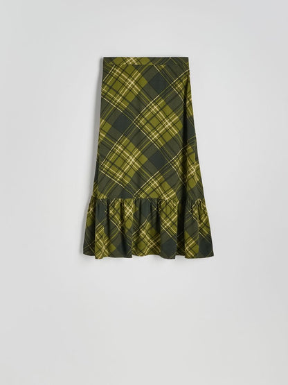 Viscose midi skirt