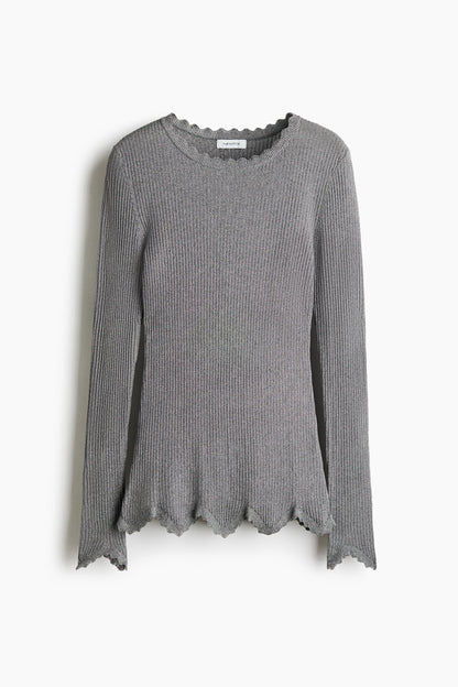 Glittery viscose top