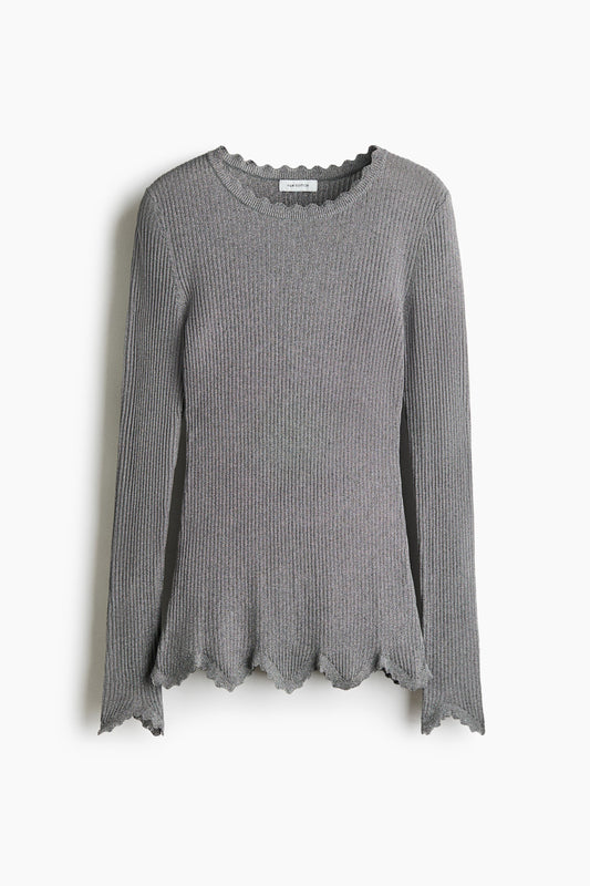 Glittery viscose top