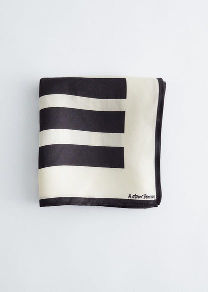 Graphic-Print Square Silk Scarf