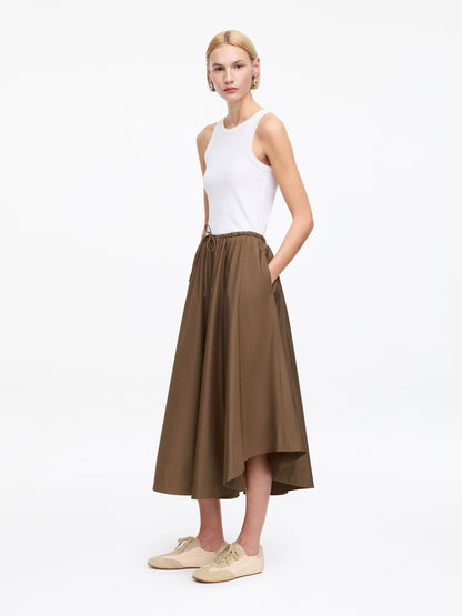 Wide Cotton Skirt