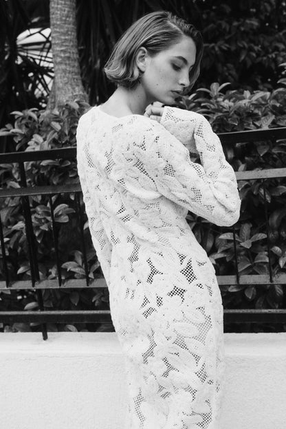 Long lace dress