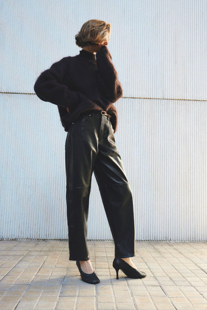 Coated trousers