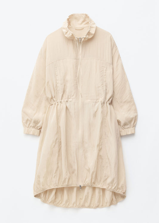 Drawstring Parka Coat