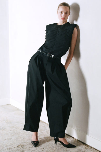 Gathered panelled top
