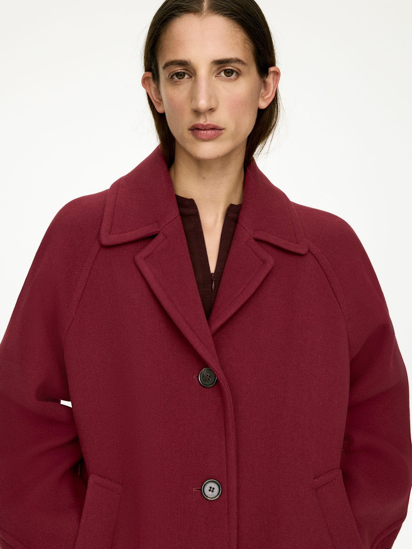 Oversized Wool-Blend Coat
