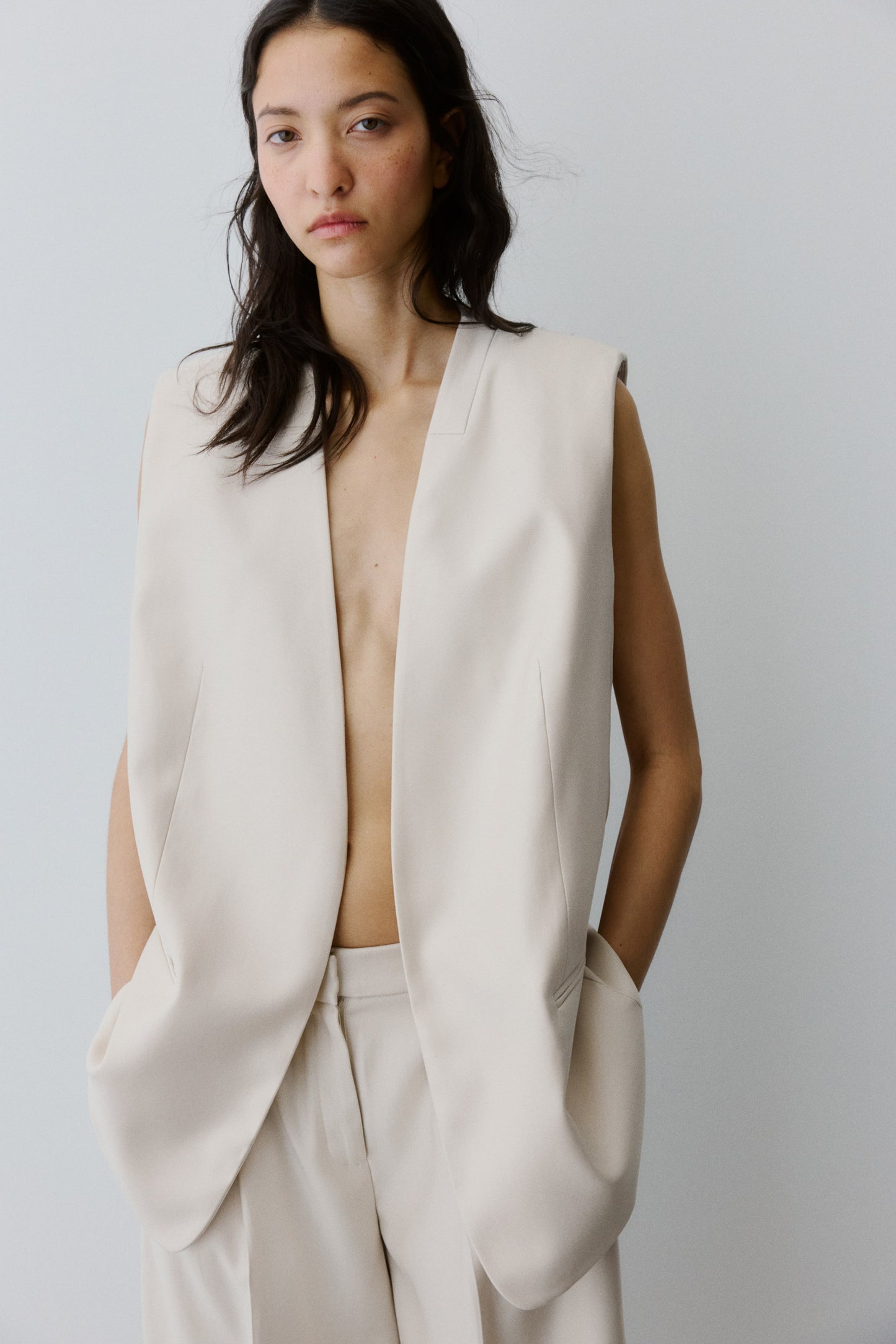 Belted waistcoat