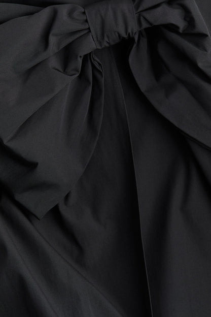 Bow-detail wrap skirt