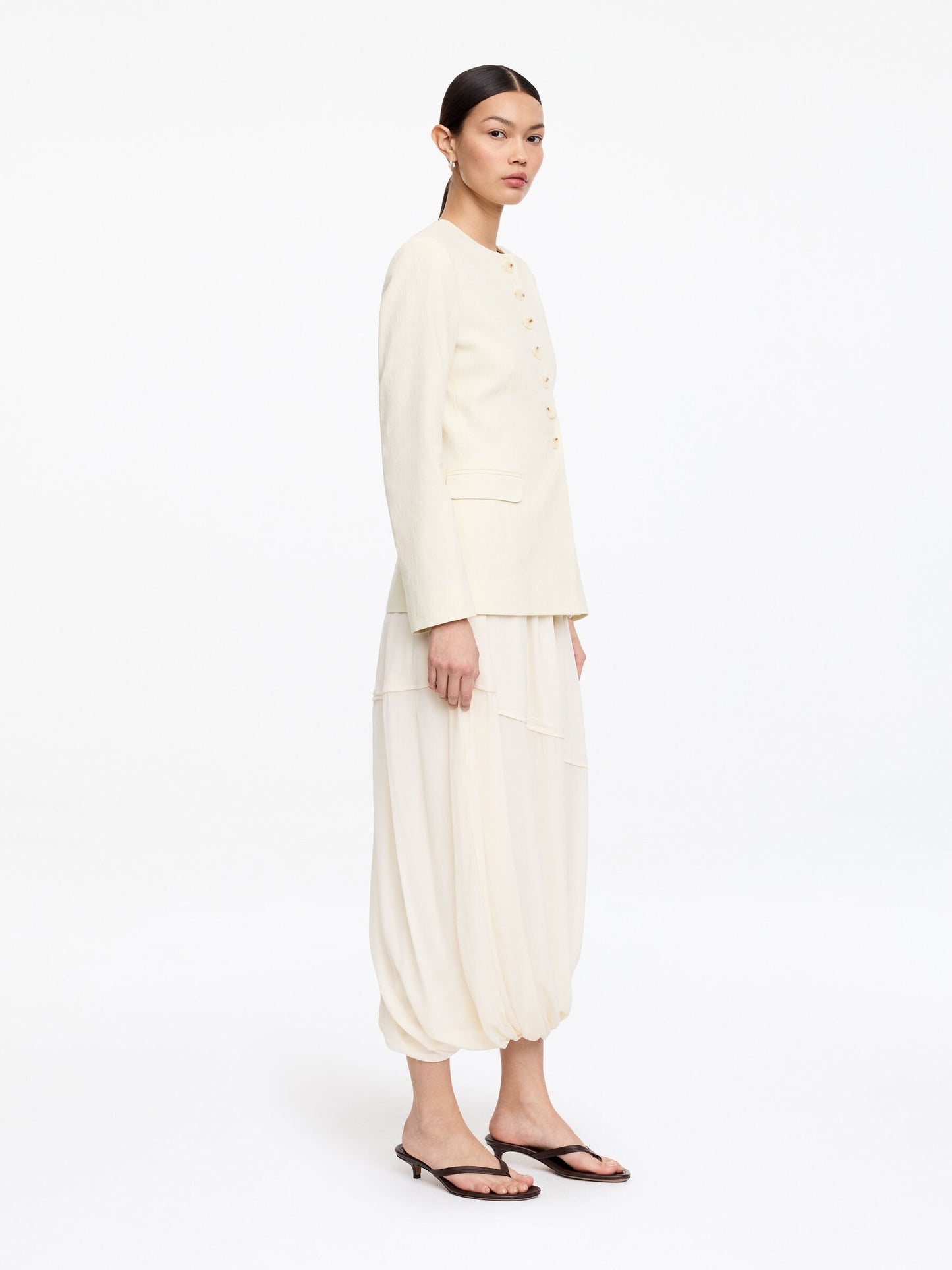 Linen-Blend Blazer