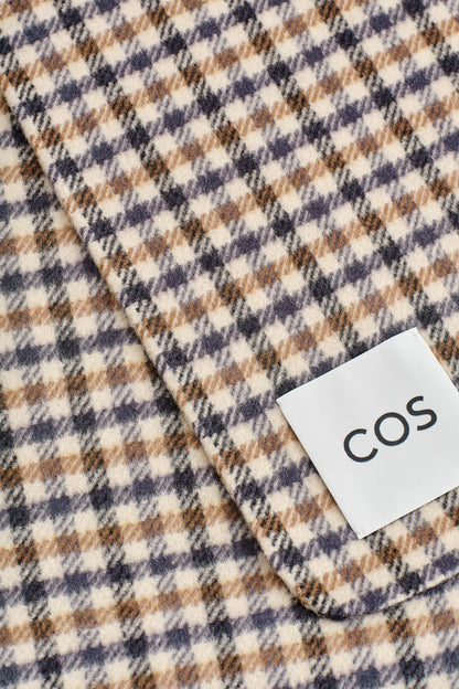 Checked Double-Faced Merino Wool Scarf