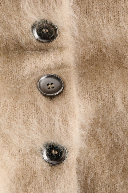 Mohair-blend cardigan