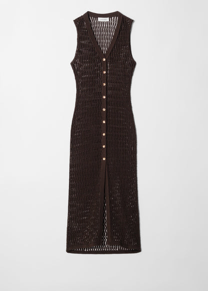 Open-Knit Maxi Dress